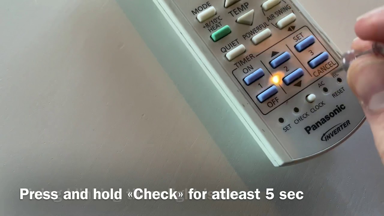 Fixing Blinking Timer Light Issue on Panasonic Inverter