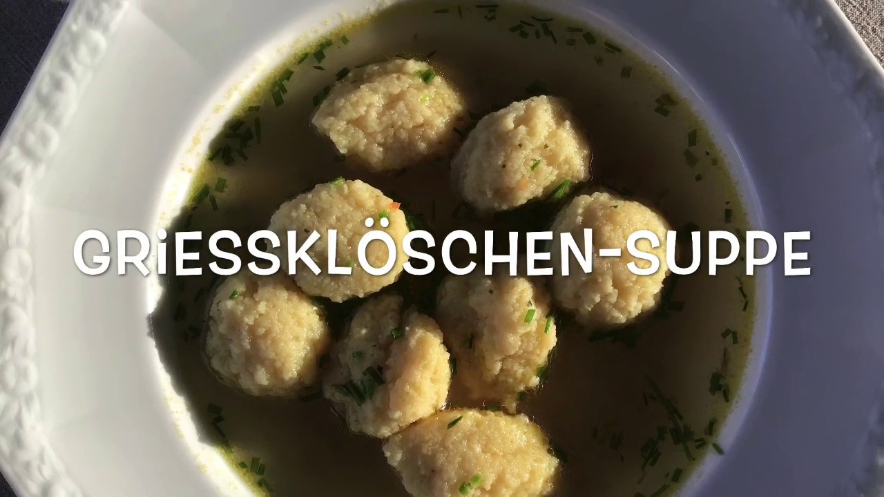 Grießklösschen-Suppe unbeschwert