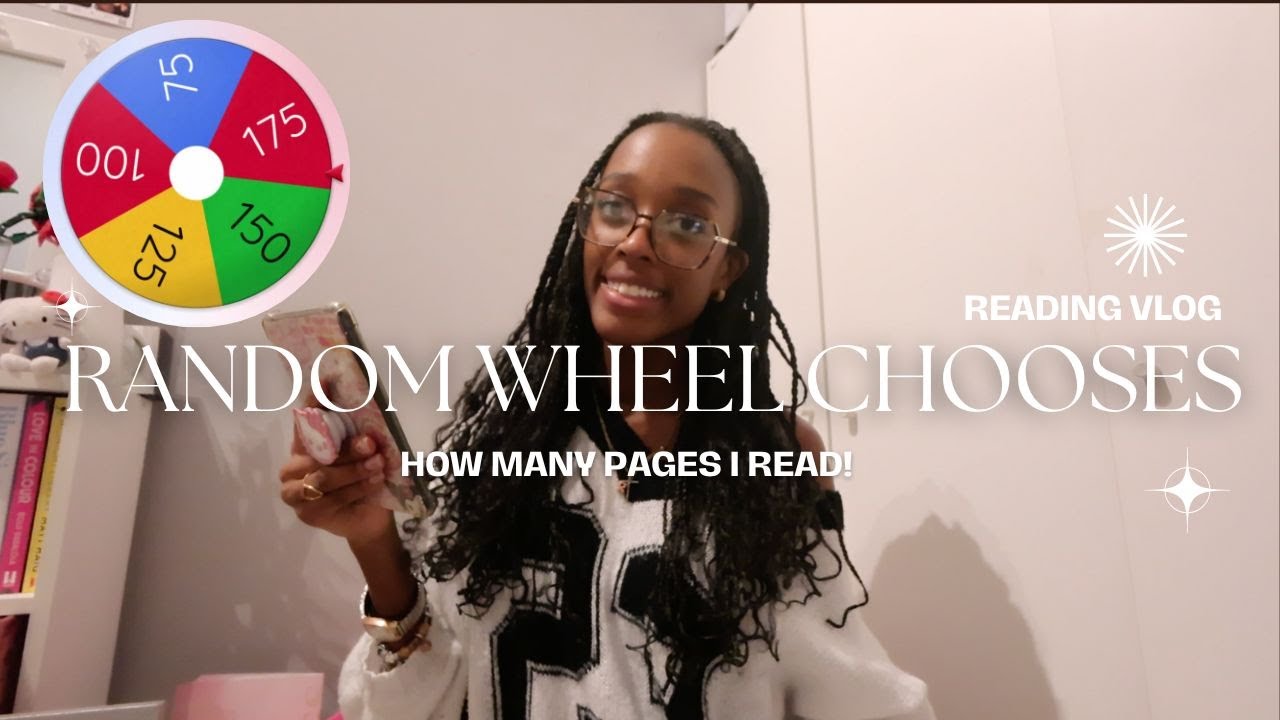random wheel generator chooses how many pages i read for a week 📚🤎