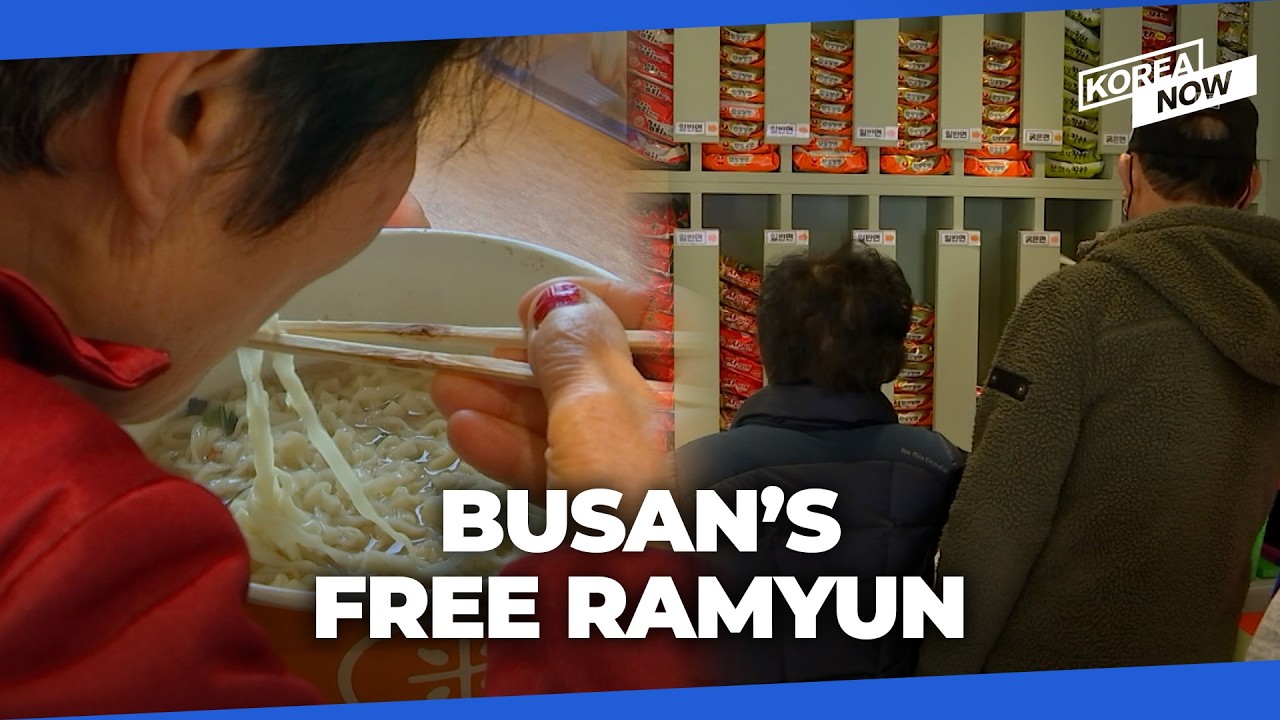 Free ramyun shop in Busan feeds elderly residents, helps with social isolation