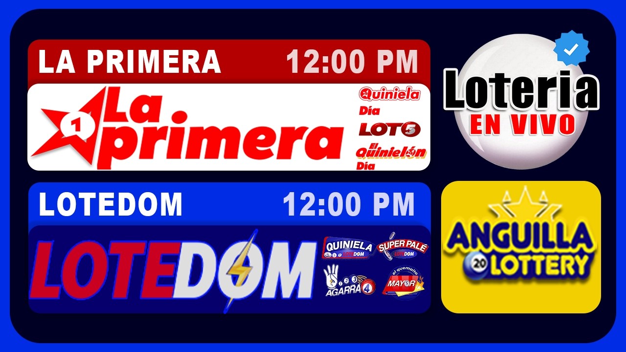 🔴 𝗘𝗡 𝗩𝗜𝗩𝗢 ▶ Resultados La Primera y LoteDom y Anguilla | 10 de Marzo 2026 | de hoy 12 PM