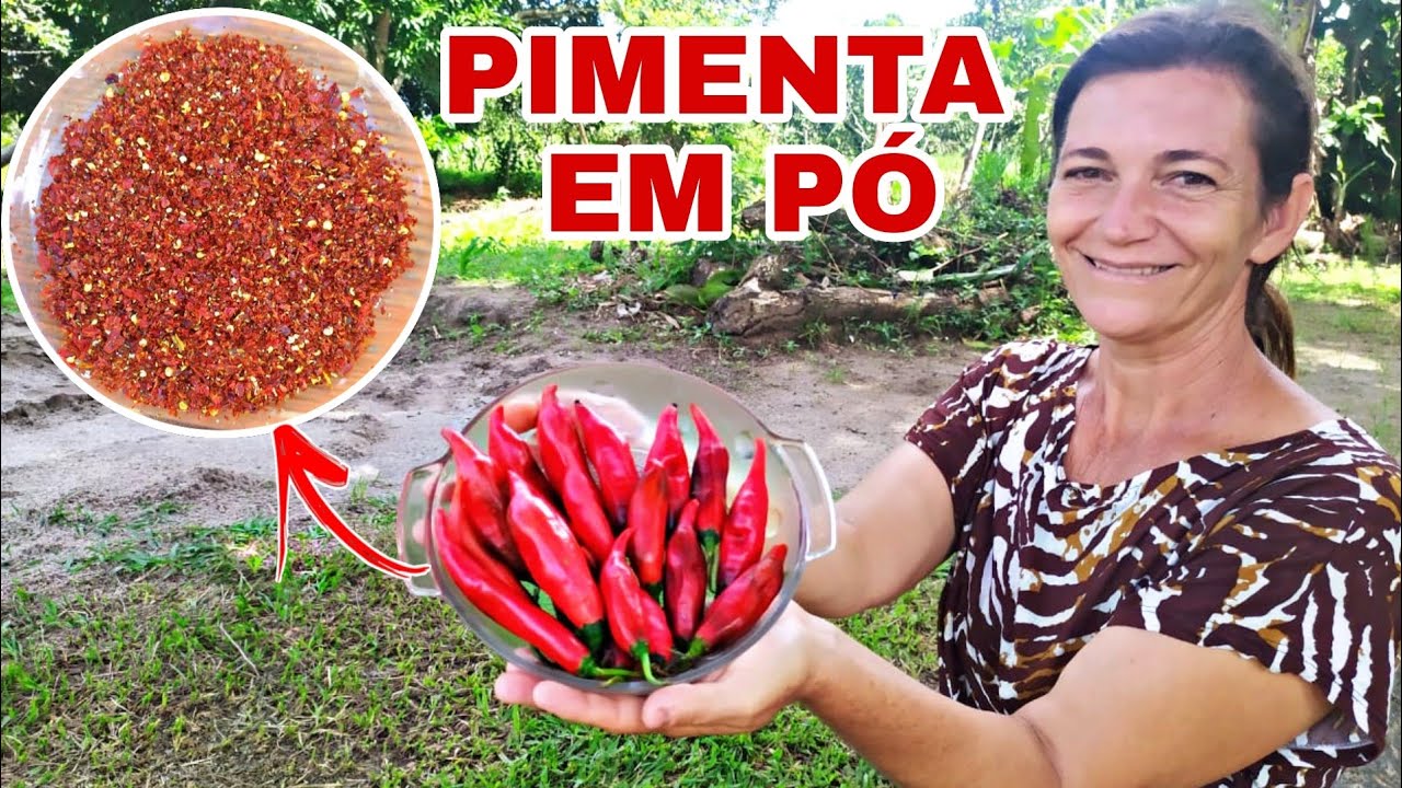 COMO FAZER PIMENTA EM PÓ | PIMENTA CALABRESA.