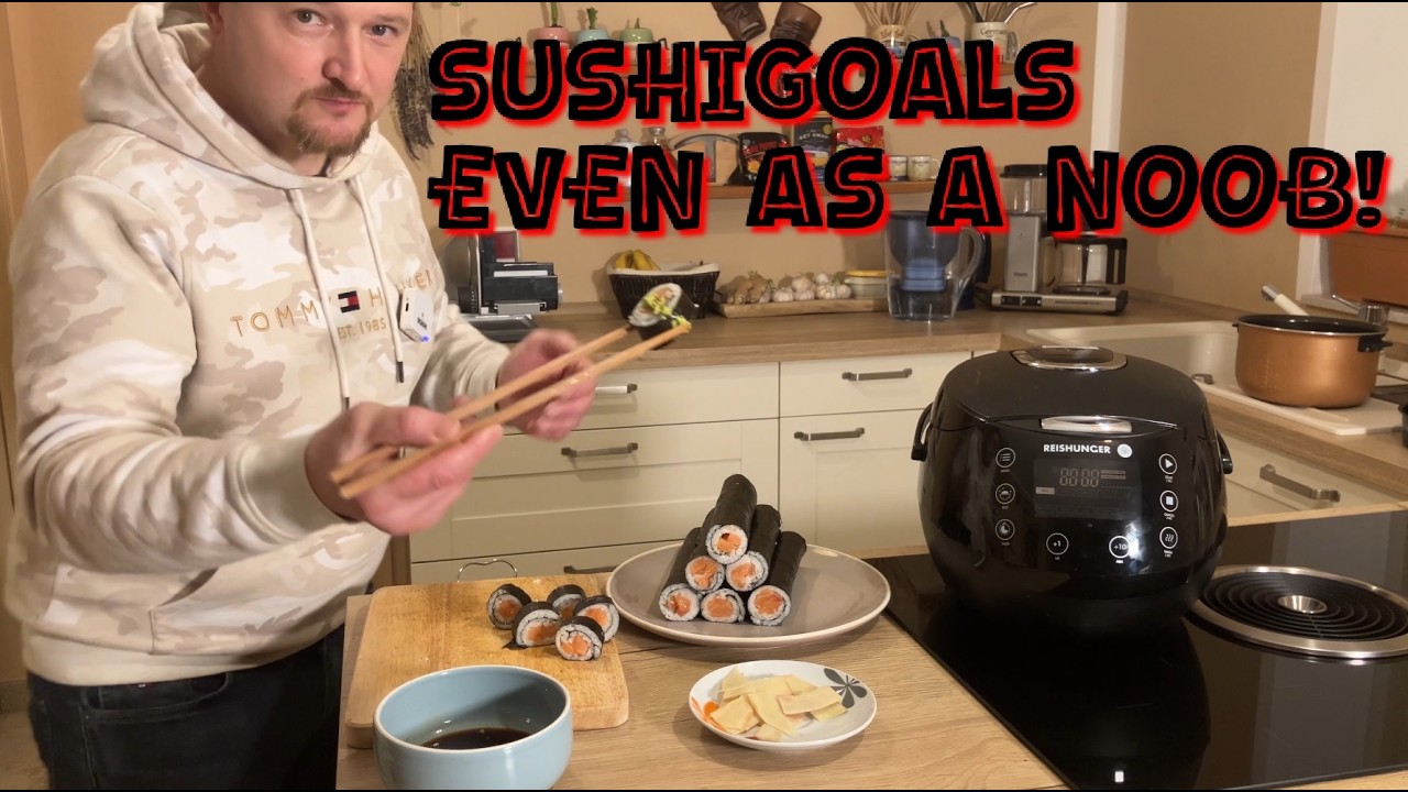 Easy Homemade Sushi! 🍣 Step-by-Step with Reishunger DRK #omg #sushi #diy #ricecookers #BeginnerSushi