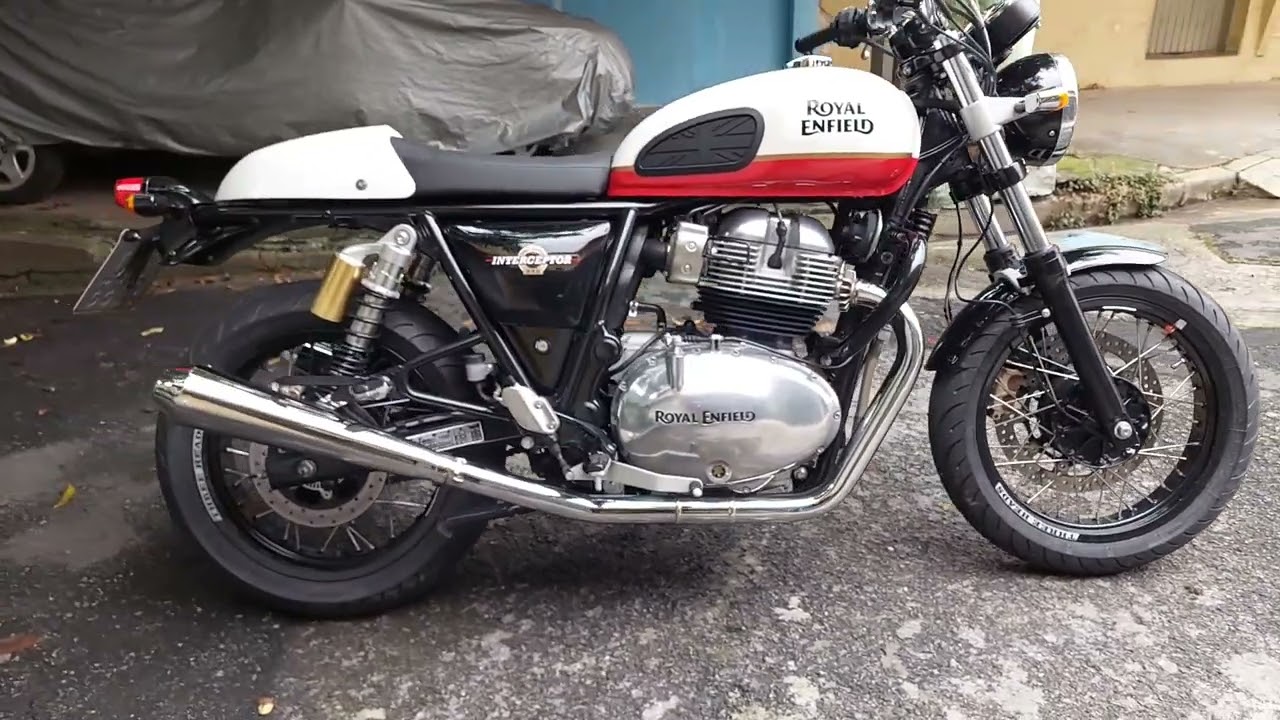 Royal Enfield Interceptor 650 com rodas aro 17 e pneus 160 e 120 A VENDA, link abaixo