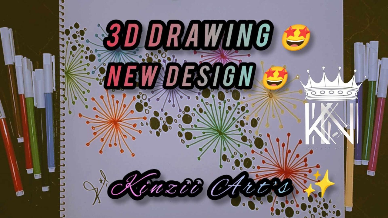 3D Colorful Design Ideas | Creative Drawing Tutorial | Easy Art for All Levels