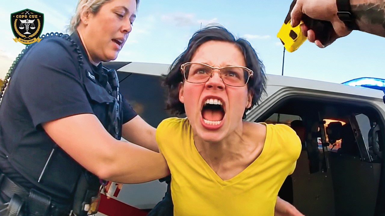 Entitled Mom Goes Nuts During a Simple Traffic Stop | Karens Getting Arrested By Police