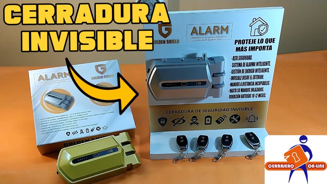 🔒 Cerradura invisible Golden Shield Alarm. Review