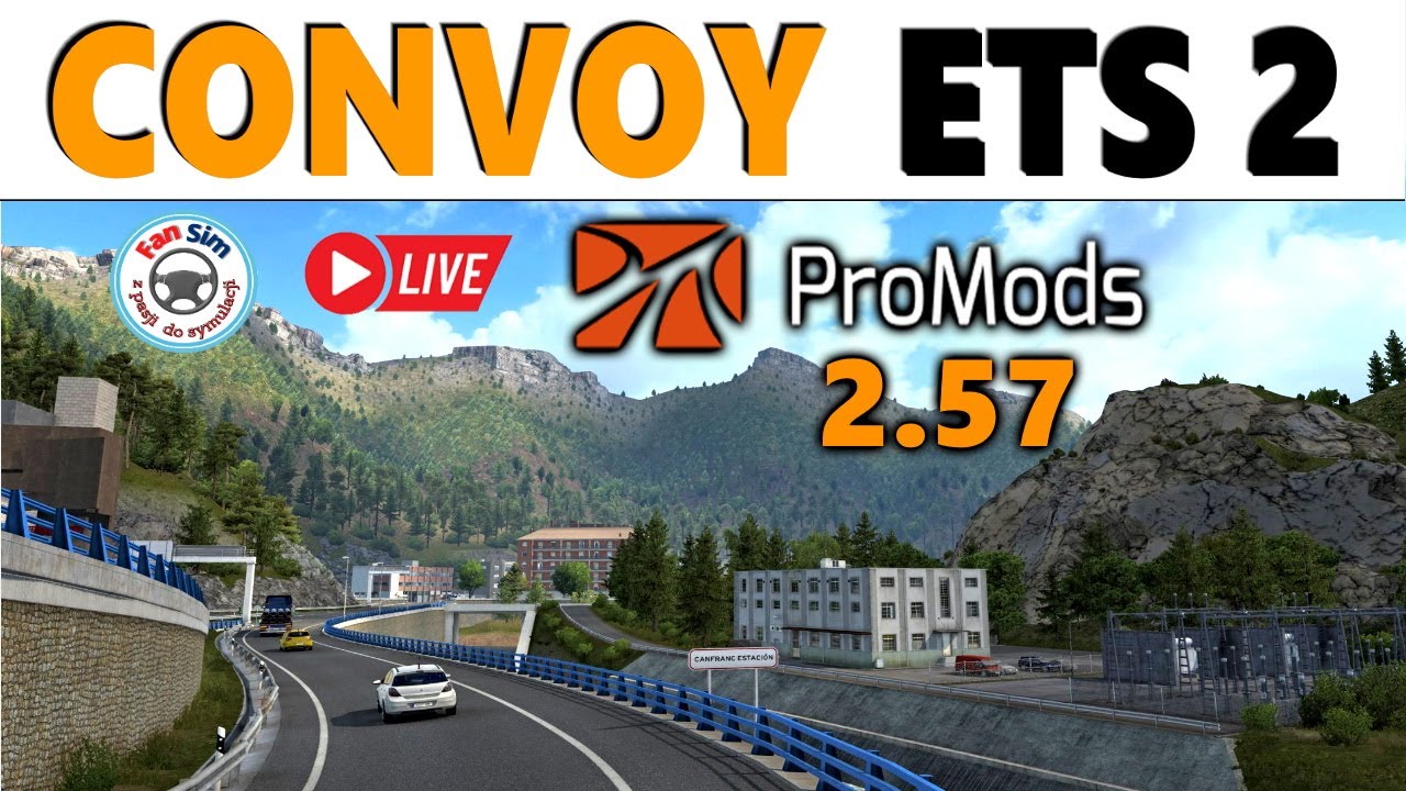 🔴CONVOY NA PROMODS 2.57 🚚 ETS2 1.42 z TrackIR5 i RTX3080