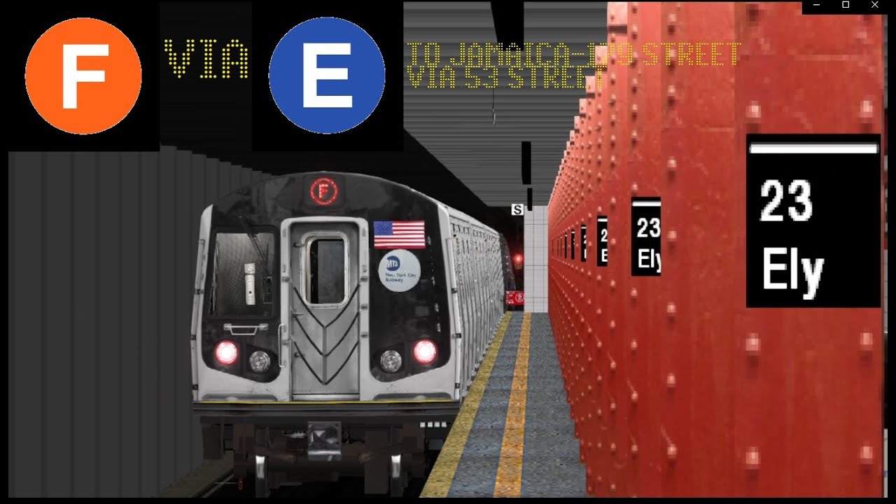OpenBVE Special: F Train To Jamaica-179 Street Via 53 Street (R160B Siemens)(LN Service Change)