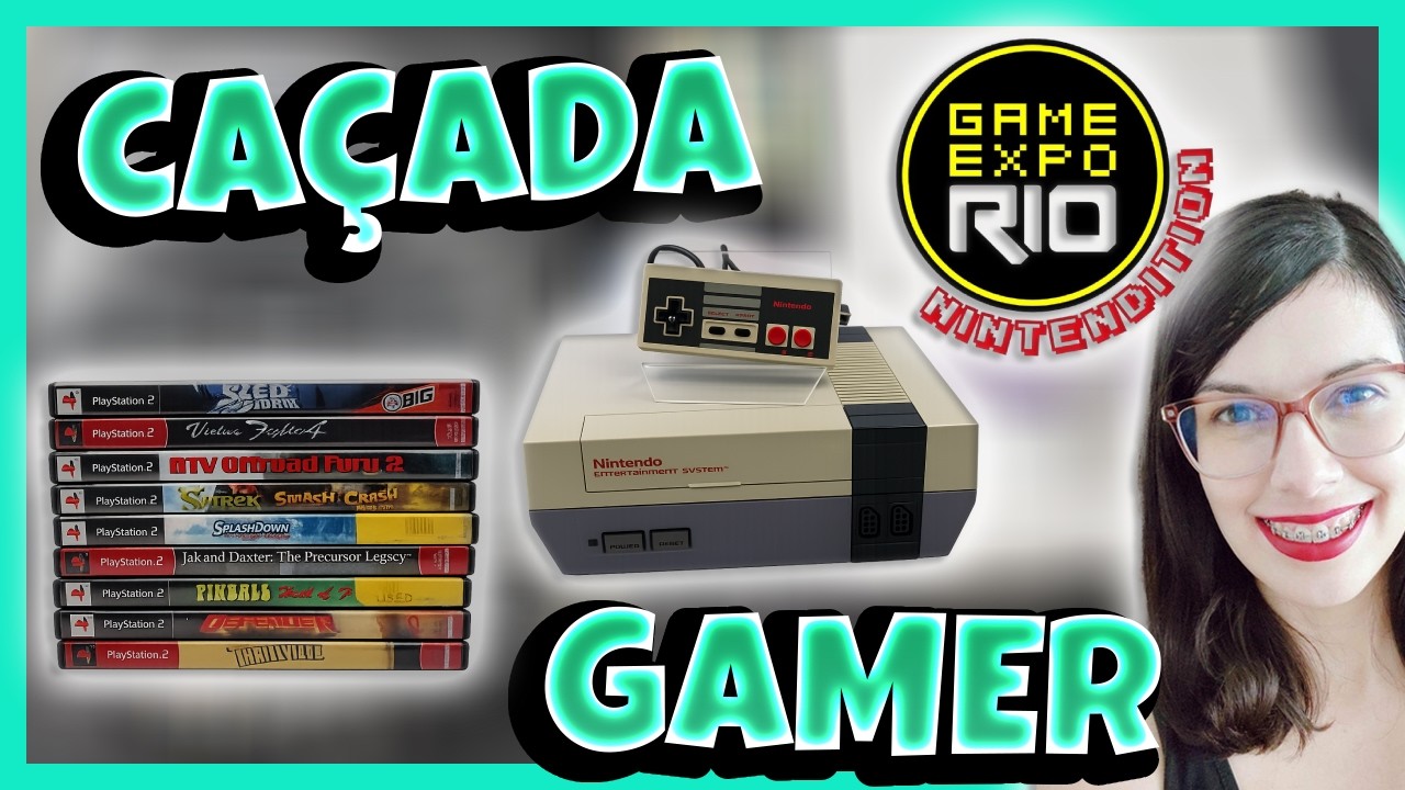 NINTENDINHO, JOGOS de NINTENDO 64, PLAYSTATION 2 e MAIS na FEIRA da GAME EXPO RIO ! | JESSICA UP