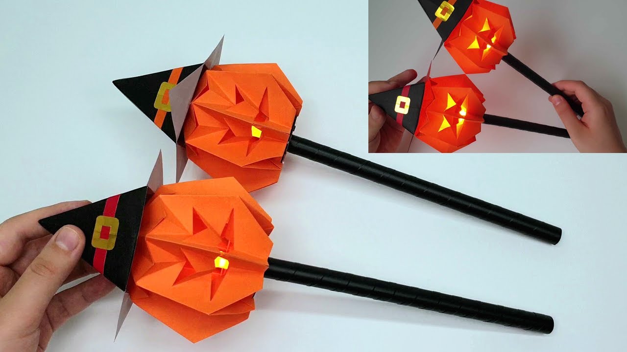 할로윈 종이접기 | 호박접기 | 요술봉만들기 | 요술봉접기 | 할로윈 호박접기 | How to Make Magic Wand | Origami PumpkinㅣHalloween