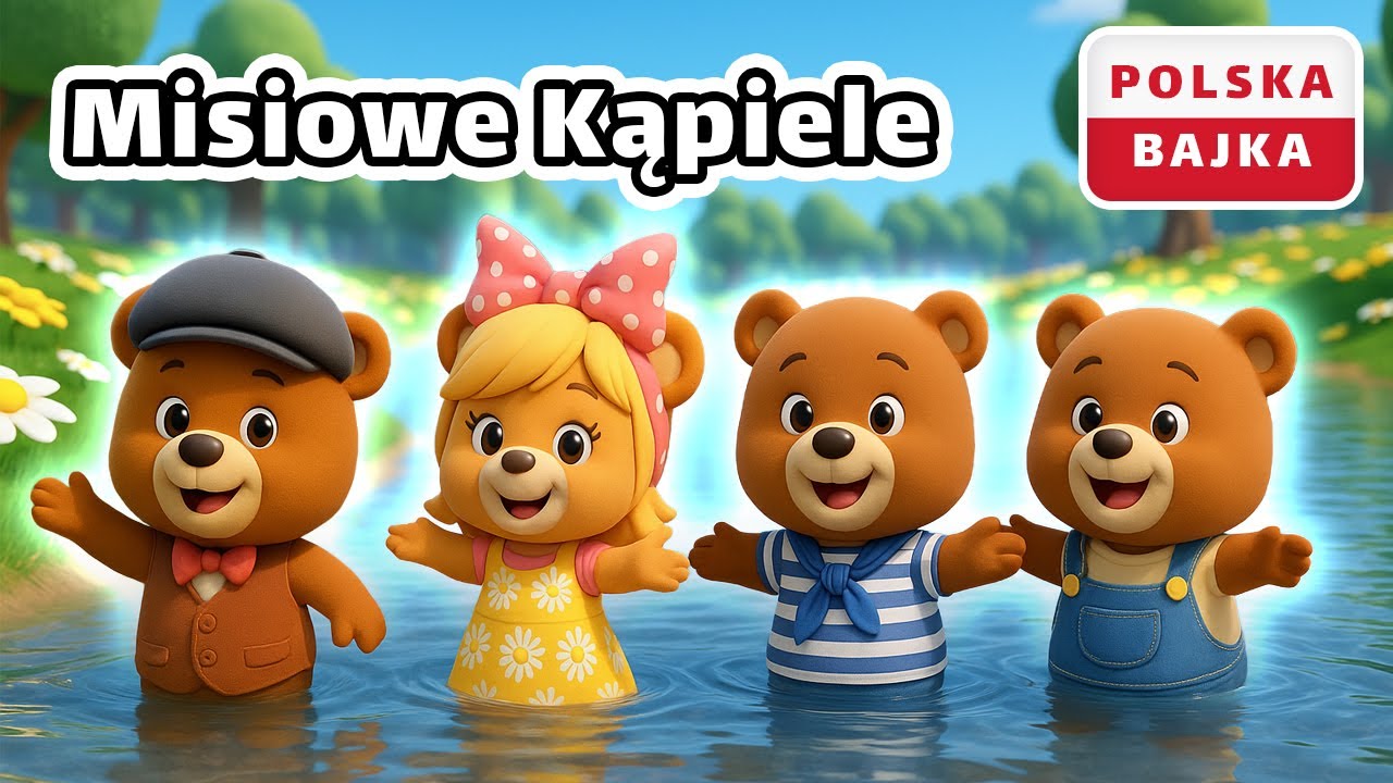 Misie Pysie - Misiowe Kąpiele | Bajka o Bezpieczeństwie nad Wodą | Polskie Bajki dla Dzieci