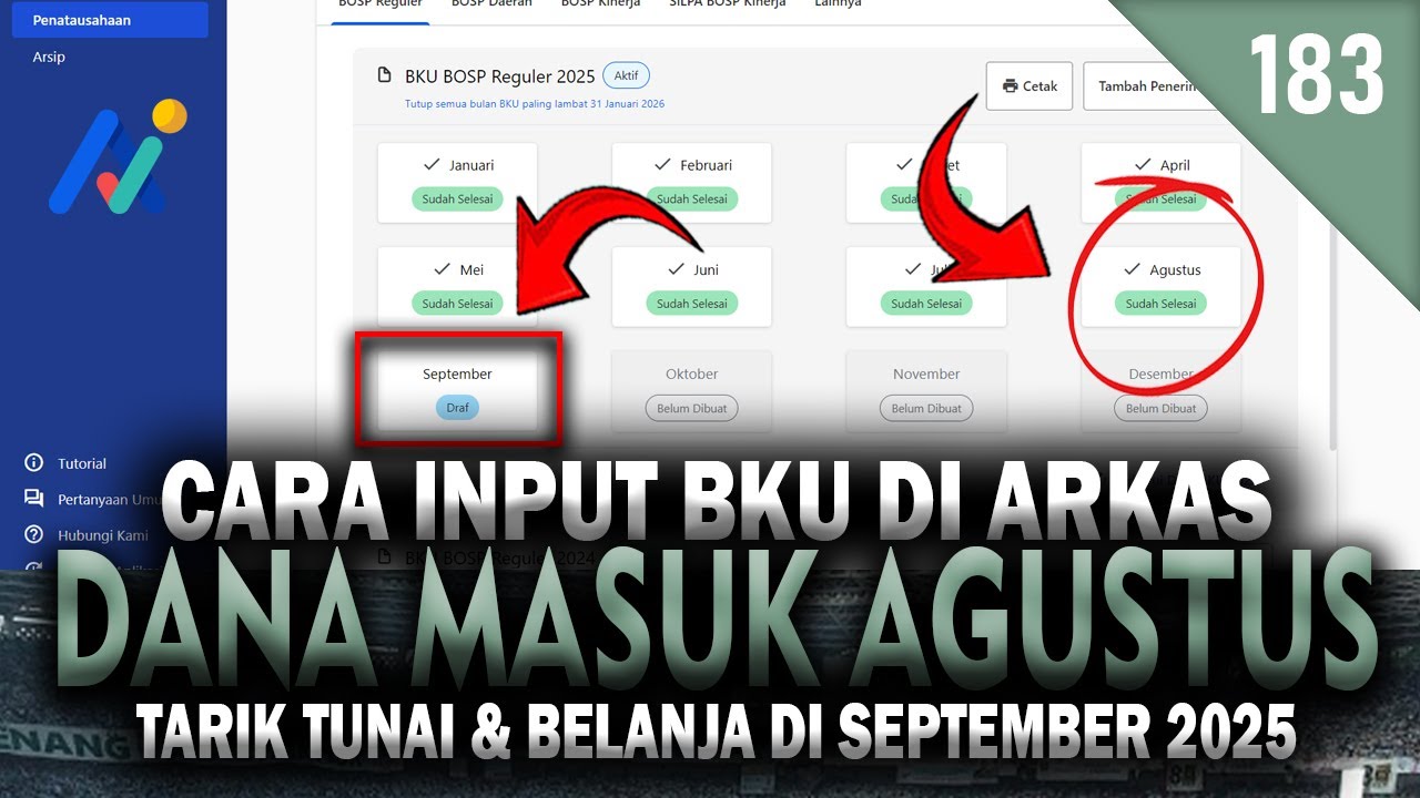 Cara Input BKU di ARKAS 2025 