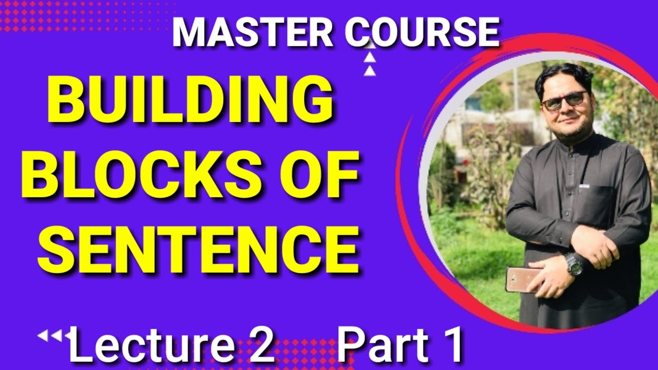 Building Blocks of Sentence | Subject Verb Object and their types |Lecture 2 by Karim khan Part 1