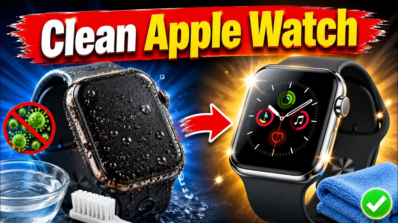 How to Clean Your Apple Watch Safely  | Remove Dirt, Sweat & Bacteria | Step-by-Step Guide