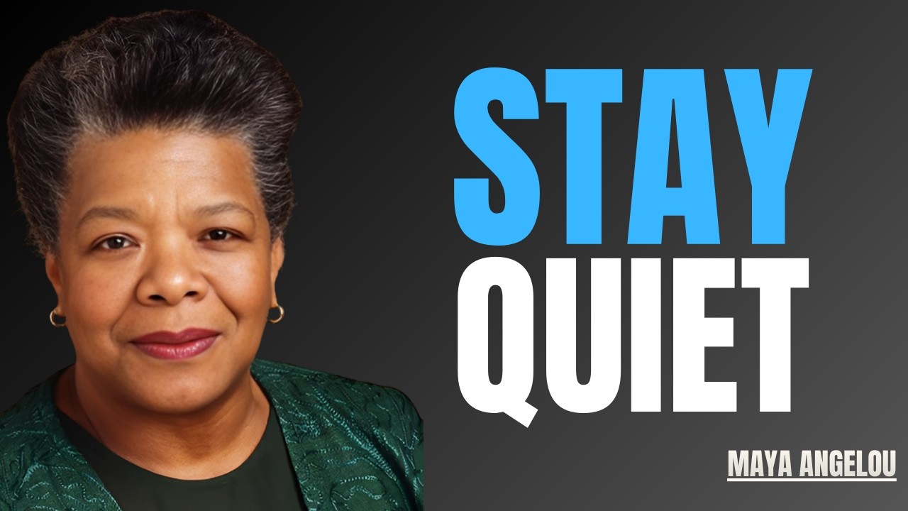 The Art of Silence  How to Destroy Your Enemies | Maya Angelou Motivation
