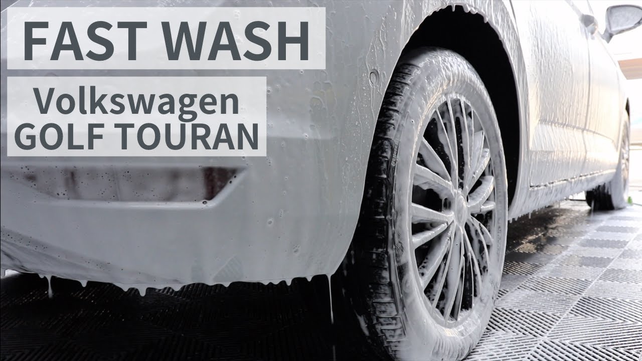 【Volkswagen GOLF TOURAN】手洗い洗車【FAST WASH】