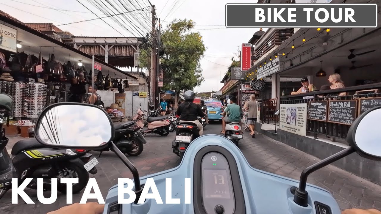 Bike Tour Around Kuta Legian Bali | Main Street, Padma, Kuta Square, Garlic Lane | Bali Today 2024