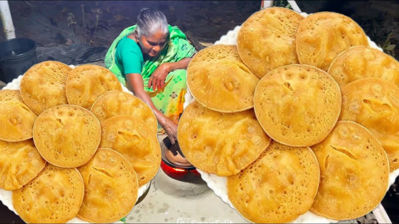 শীতের রাতে গুড় দিয়ে মাটির চুলাই ফুলক ফুলক চিতই পিঠা রেসিপি / Gur chitoi pitha recipe