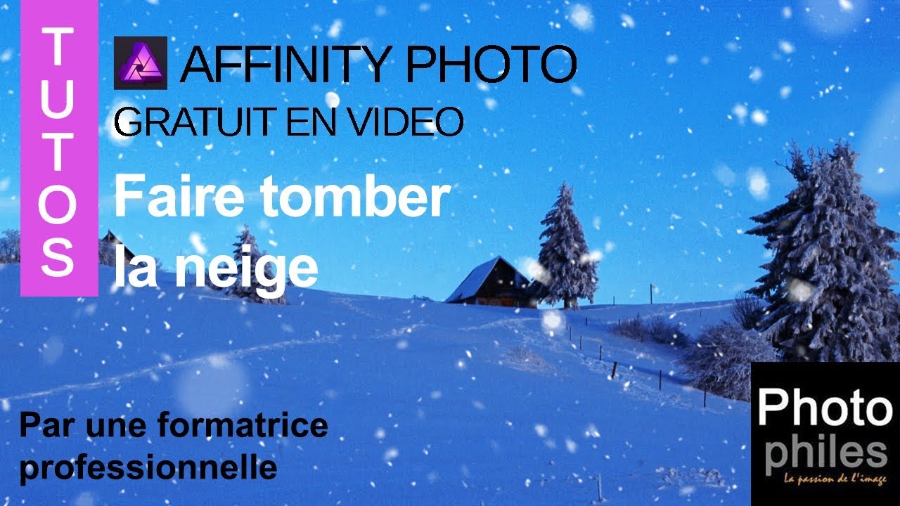 Faire tomber la  neige ? Facile avec les tutos Photophiles