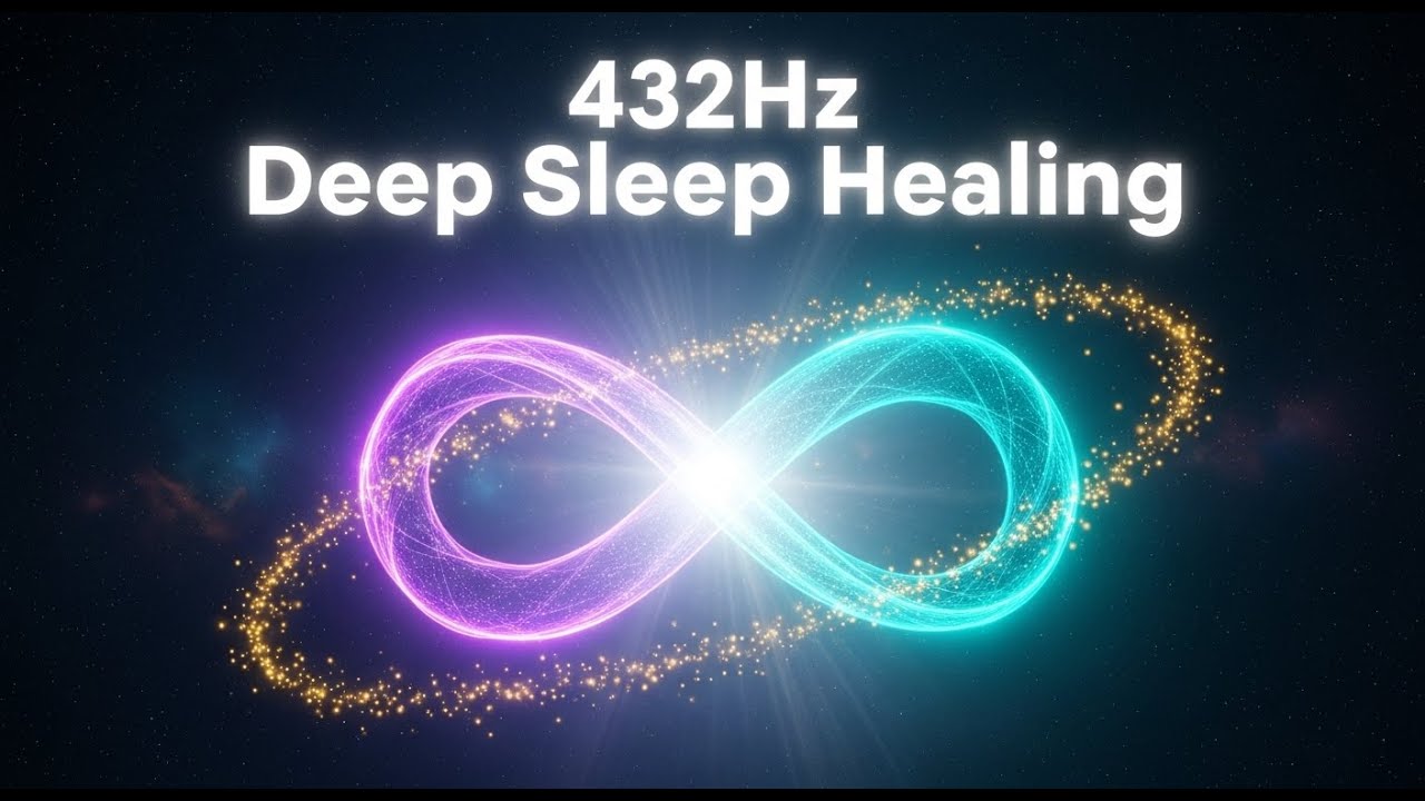 432Hz + 528Hz Healing Meditation Frequencies | DNA Repair Sleep Music for Stress Relief & Relaxation