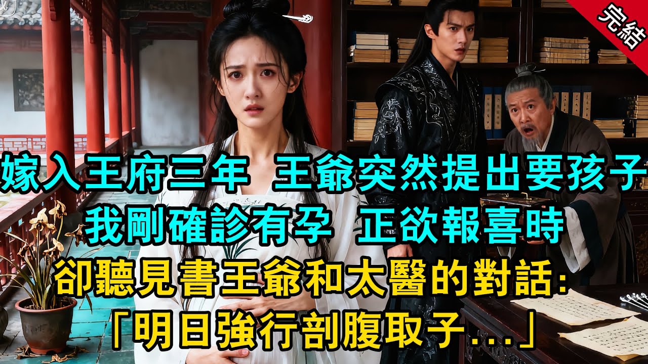 嫁入王府三年 王爺突然提出要孩子，我剛確診有孕 正欲報喜時，卻聽見書王爺和太醫的對話：「明日強行剖腹取子...」#原創 #古言 #小說