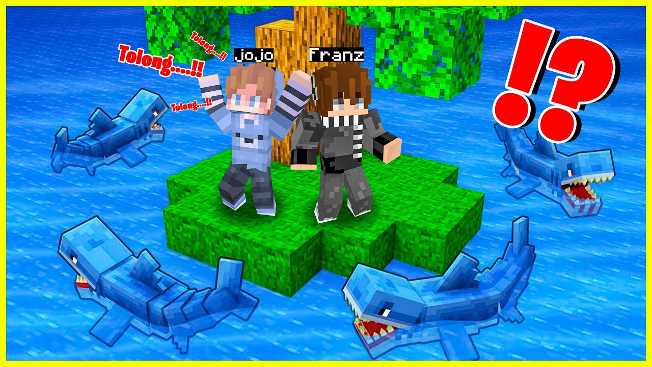FRANZ & JOJO BERTAHAN HIDUP DI PULAU HIU BERBAHAYA di MINECRAFT