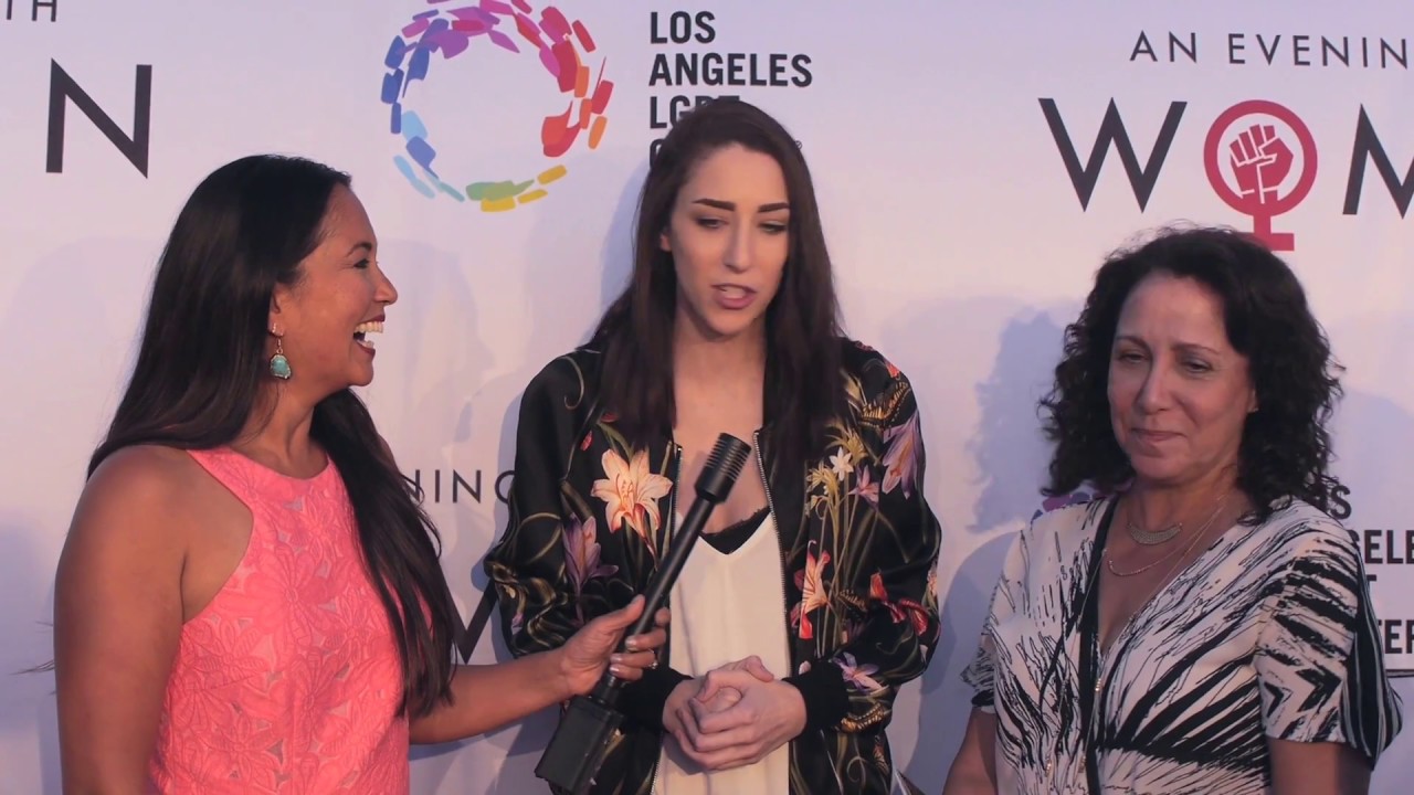 Ally Hills w/ her mom Interview at An Evening with Women 2017