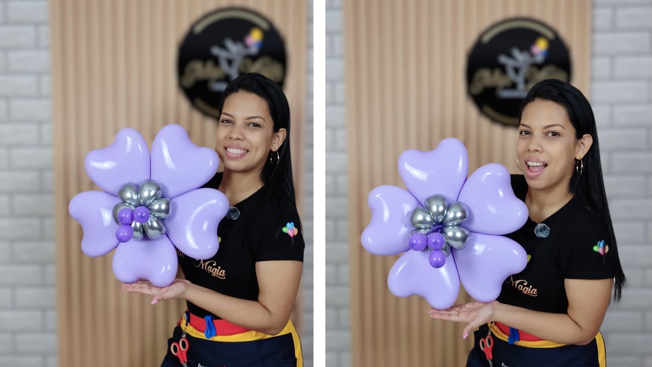 Cómo hacer Flores con globos - Flor en distorsión - Globoflexia - balloon tutorial