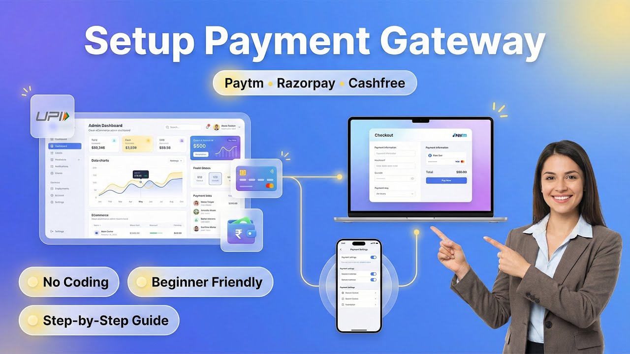 How to Add Payment Gateway in Webimaker | Razorpay, Paytm, Cashfree, Instamojo Setup