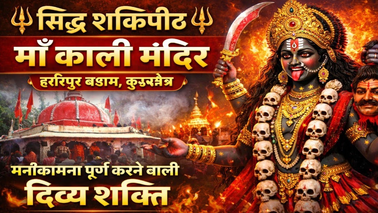 सिद्ध शक्तिपीठ माँ काली मंदिर हरिपुर बडाम, कुरुक्षेत्र | मनोकामना पूर्ण करने वाली दिव्य शक्ति
