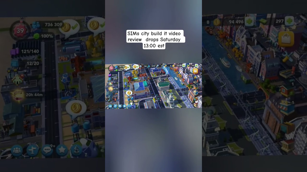 sim city build it game drop Saturday .#simcitybuilditandroid #simcity gameplay#urbansims#simscamp