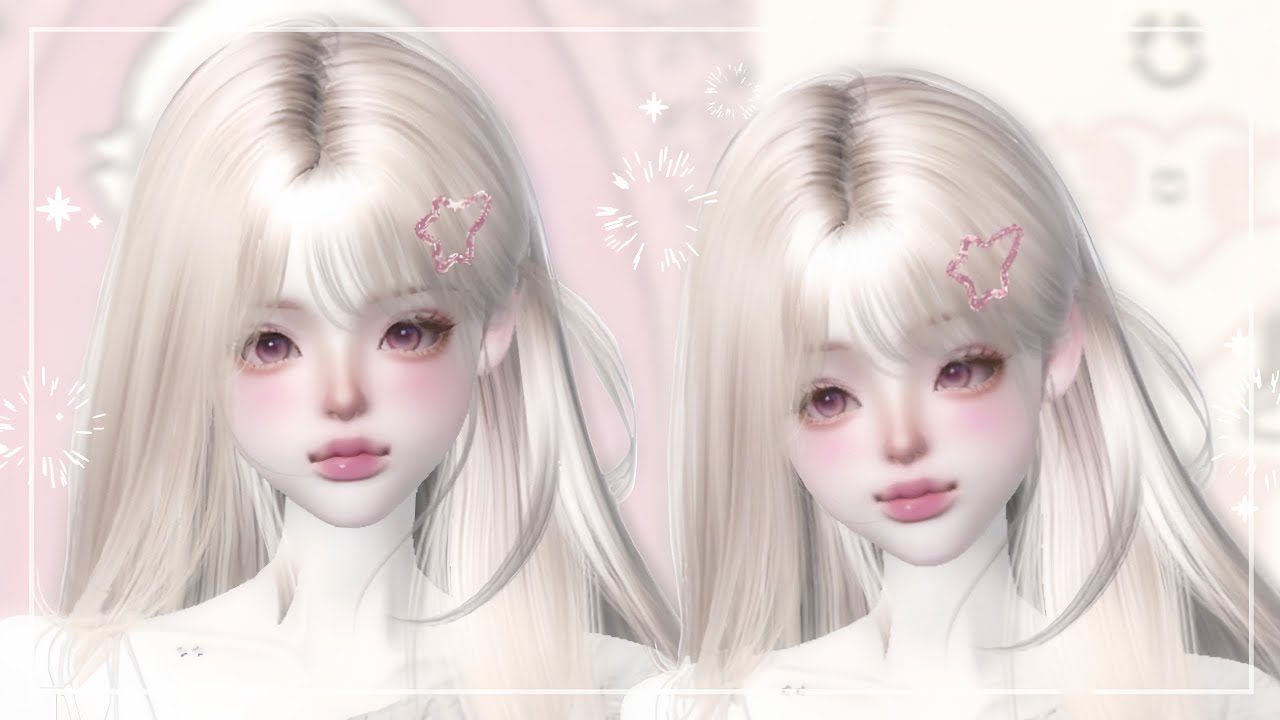 ZEPETO face tutorial | tutorial oplas zepeto girl | oplas zepeto [ pretty girl ] non pro & pro mode