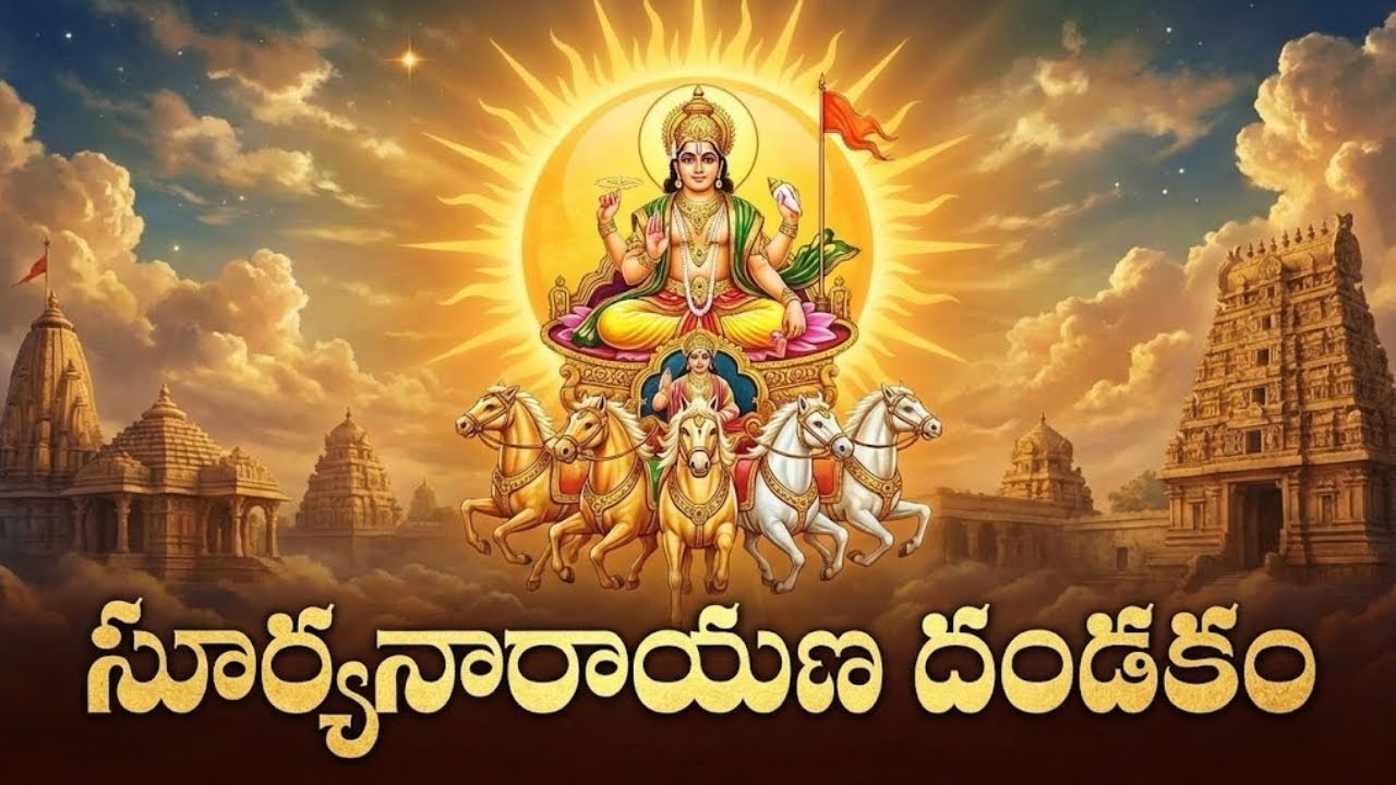 Sri Surya Narayana Dandakam Telugu | సూర్య భగవానుని దండకం | Daily Prayer For Success