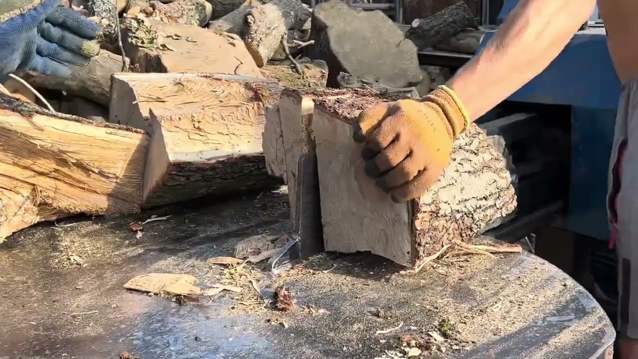 When the Log Splitter Works Non-Stop – See the Results