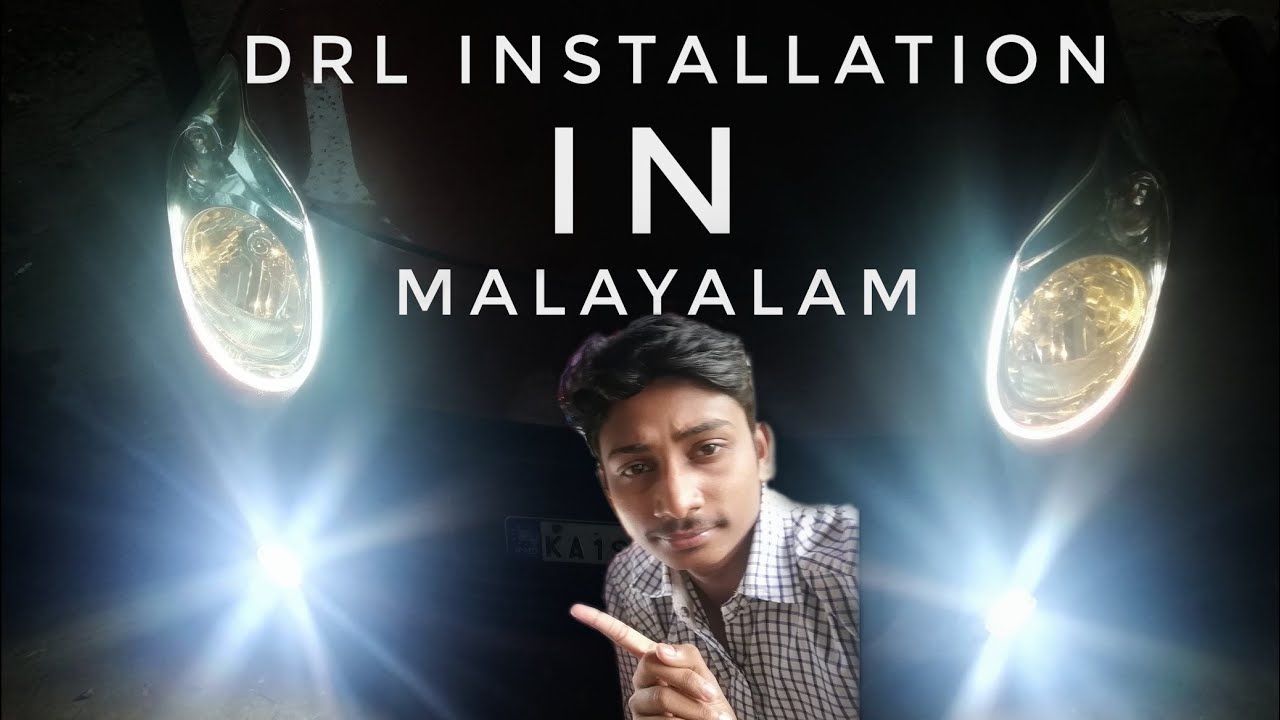 Headlight modification How to install drl in car |drl installation |The All-Rounder Guy #Malayalam