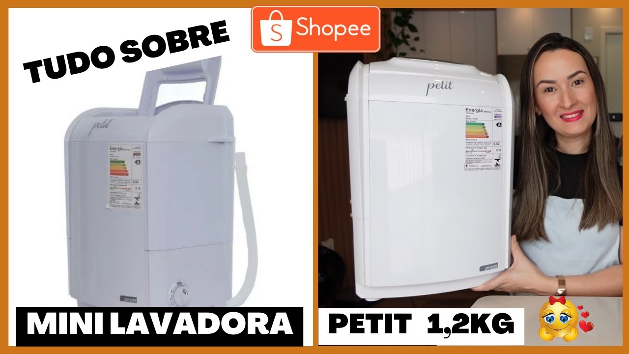TUDO SOBRE MINHA MINI MÁQUINA DE LAVAR ROUPAS - MINI LAVADORA PETIT PRAXIS 1,2KG