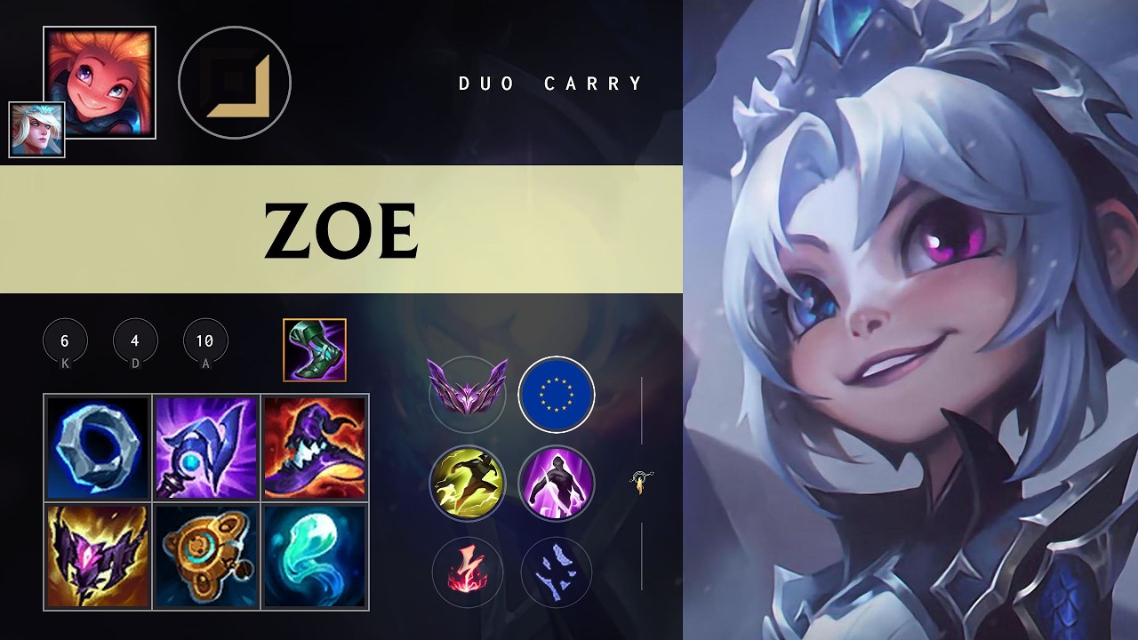 Zoe Carry vs Senna - EUW Master Patch 26.10