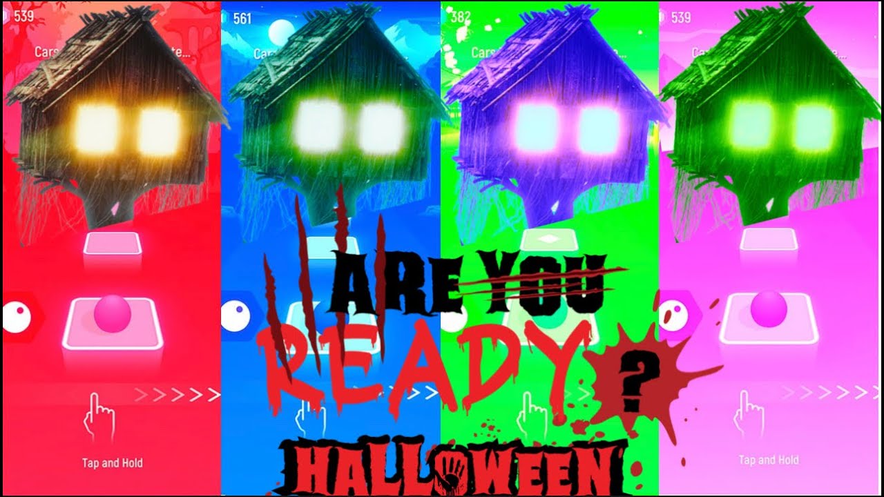 Spider House Head Halloween 🎃 | Tiles Hop EDM Rush