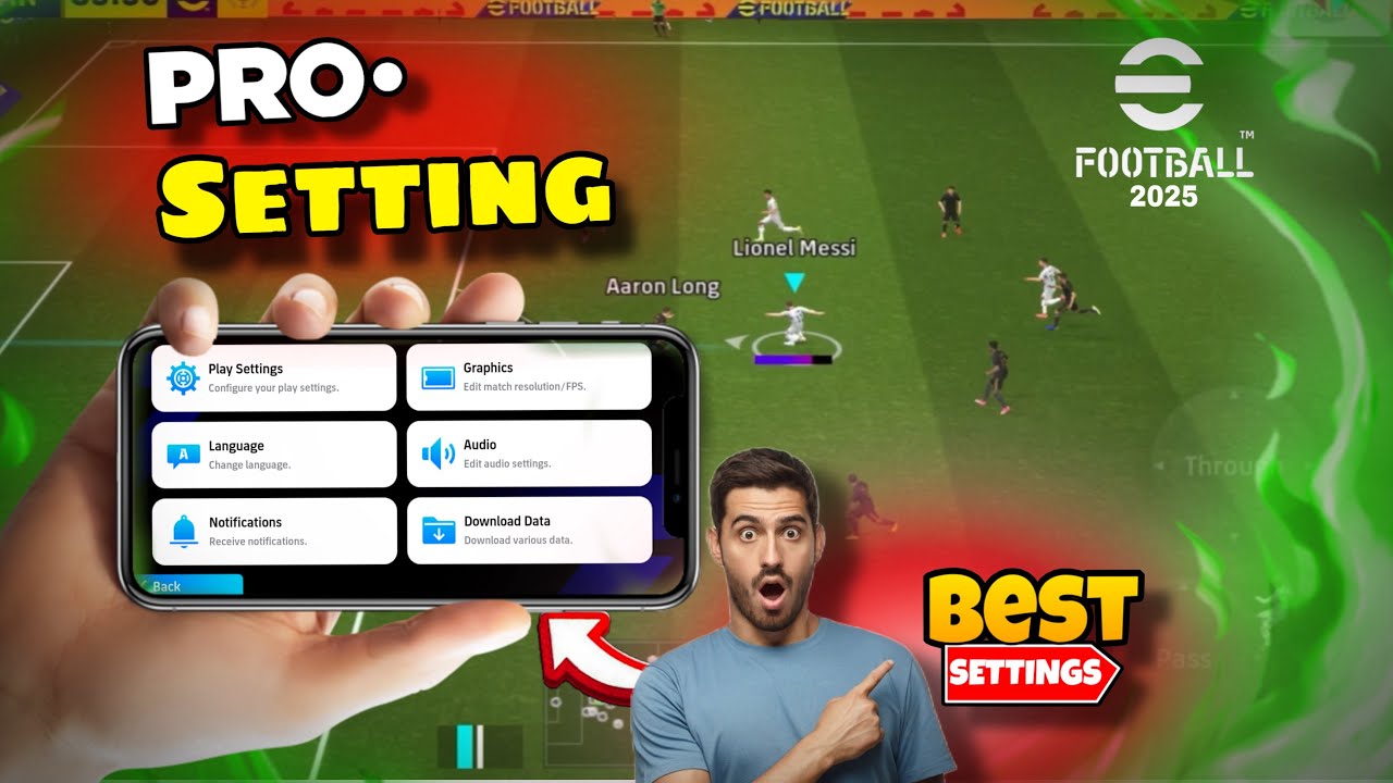 100% Best Play Settings & All Pro Controls In eFootball 2025 Mobile  eFootball 25 🔥