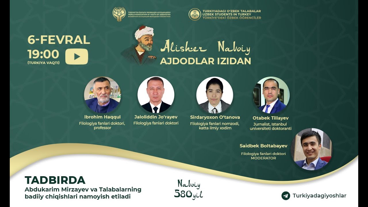 ALISHER NAVOIY AJDODLAR IZIDAN