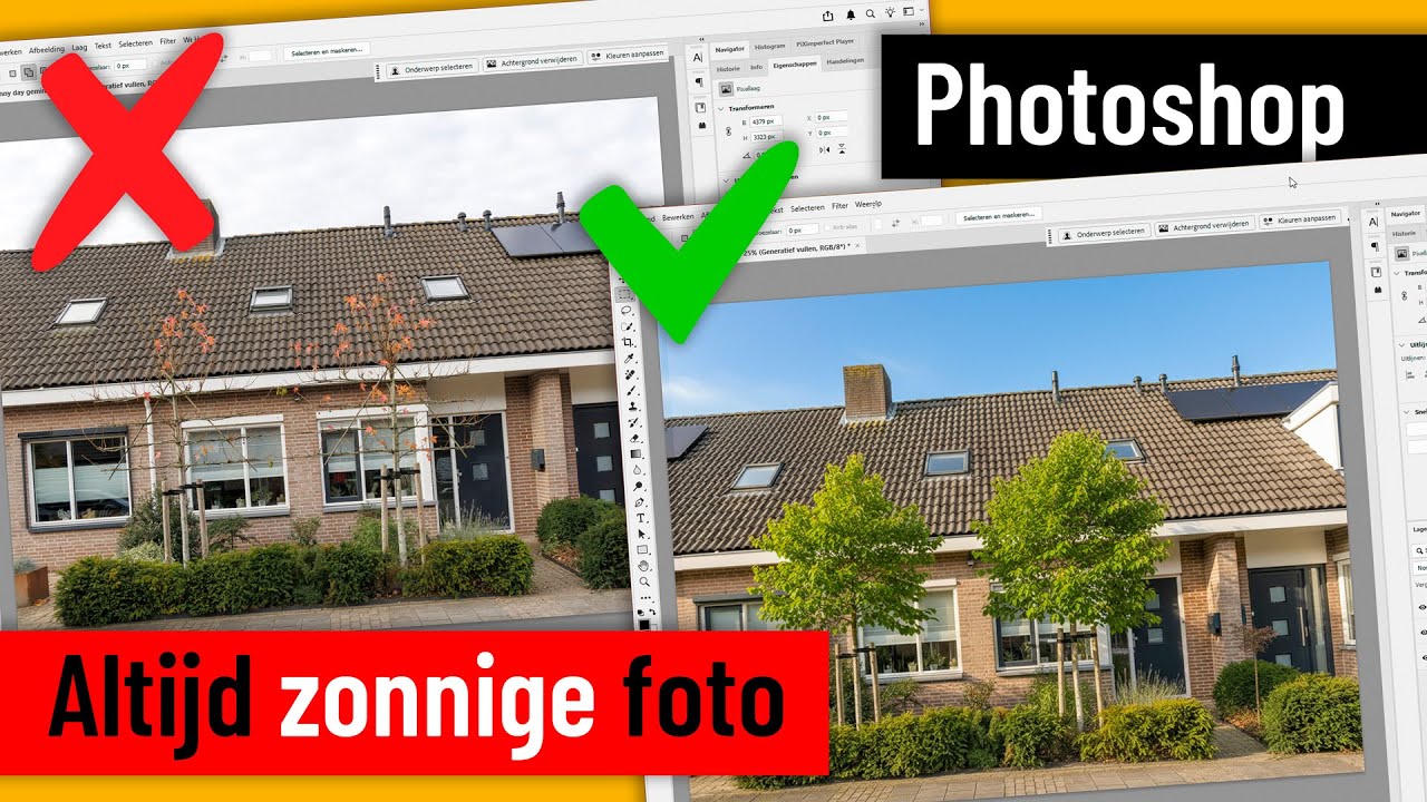 Photoshop 2026 | Altijd zomerse (makelaars)foto (Dutch)
