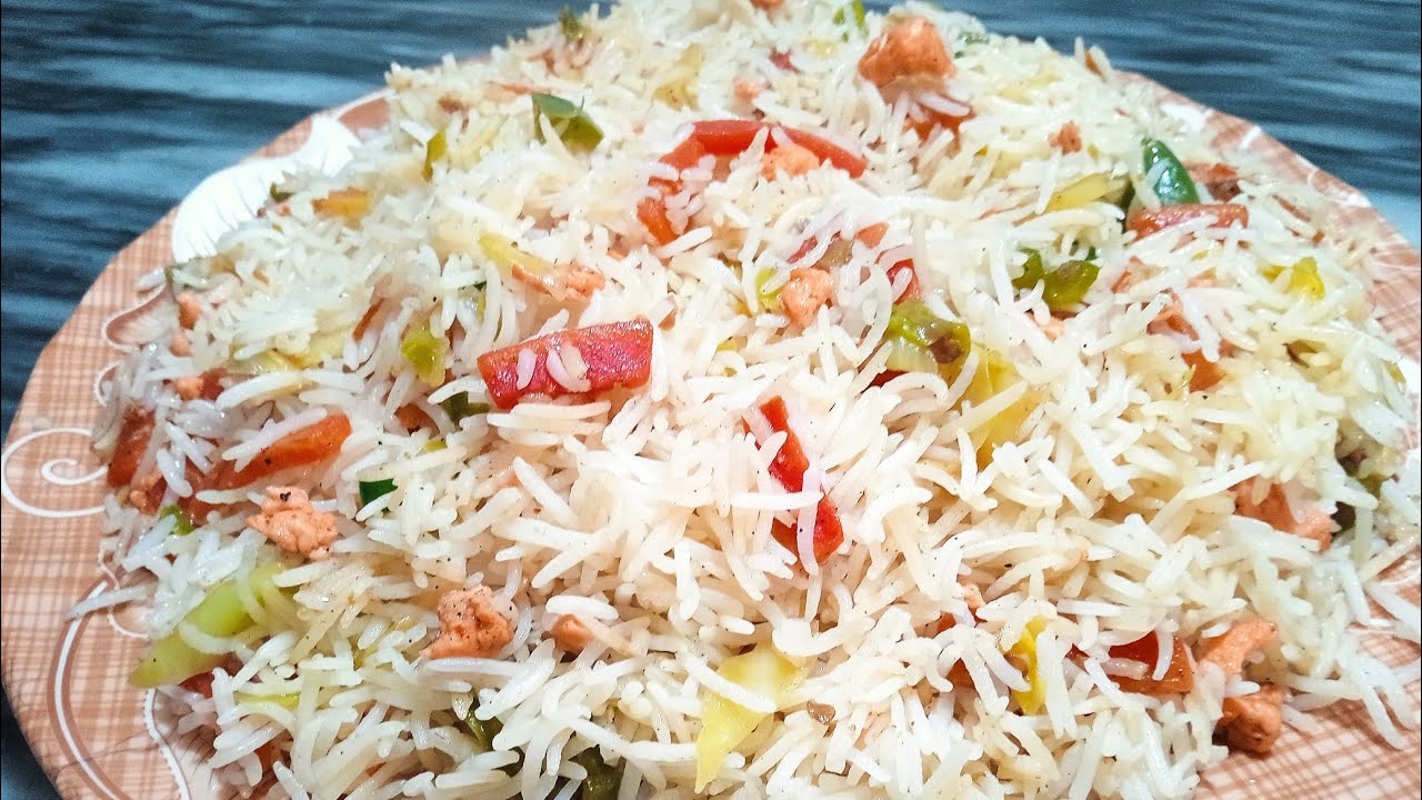 Egg Fried Rice Recipe|| Mix Vegetables Rice Recipe || Fried Rice Recipe By Cooking With Aiqa|