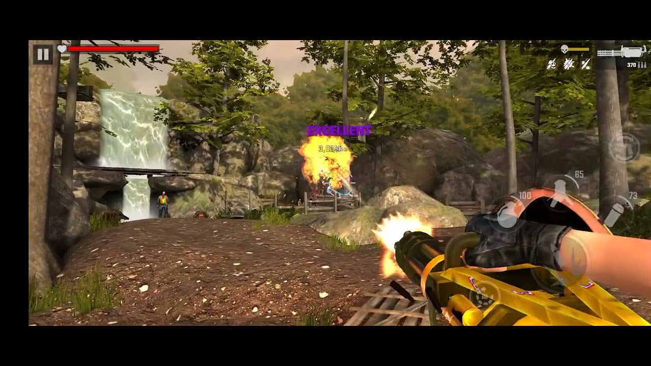 Fire Apocalypse: Zombie Games Fear M134 Minigun Gameplay