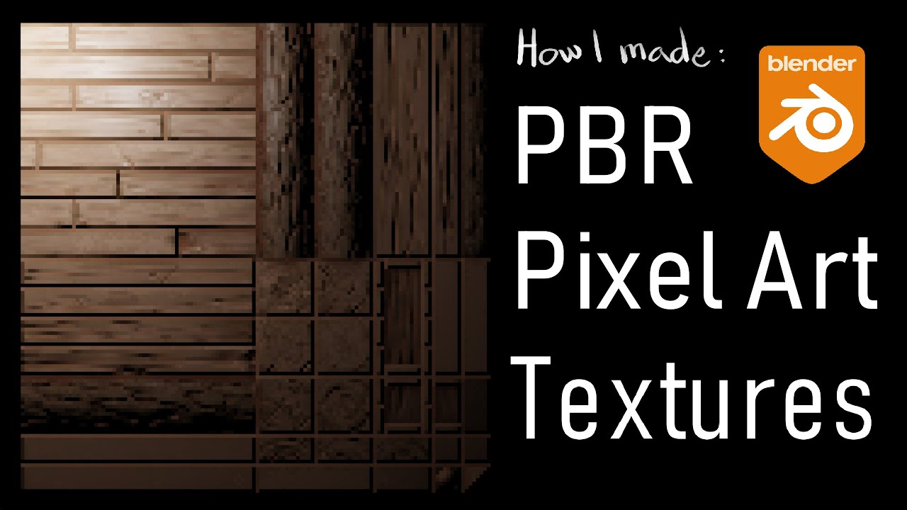 How I Made PBR Pixel Art Textures with Blender