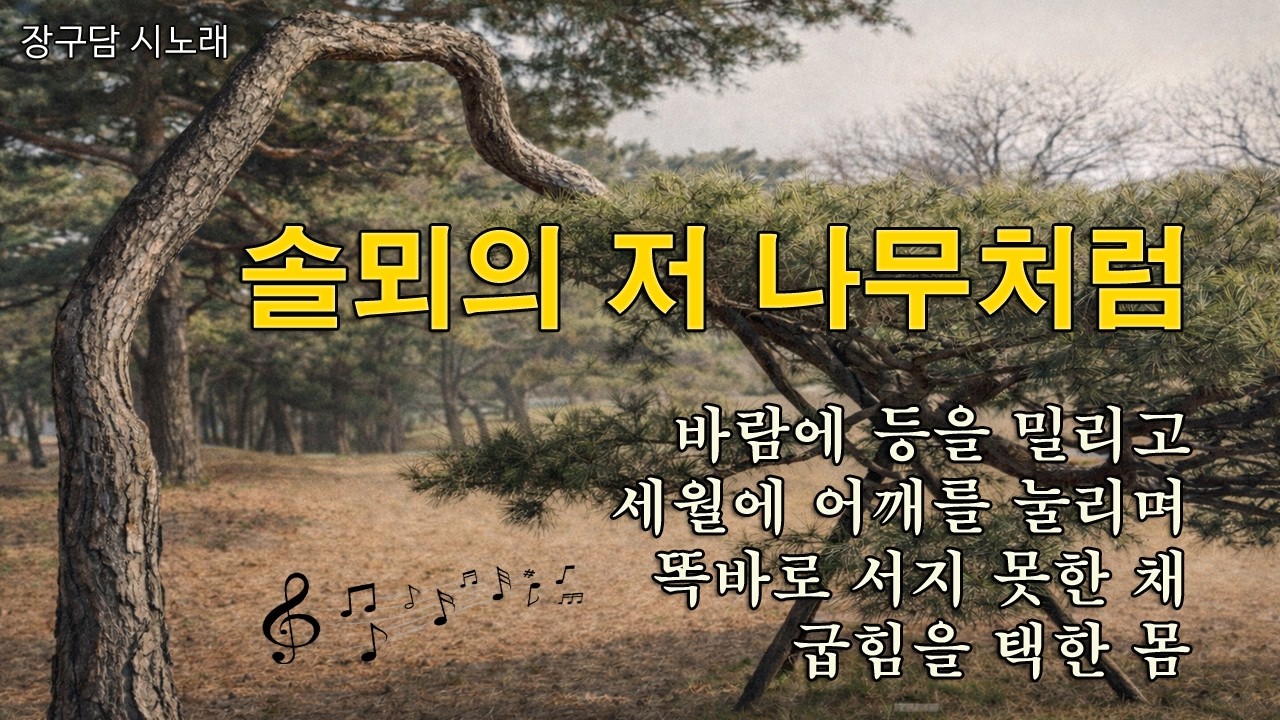 솔뫼의 저 나무처럼(락 발라드) | 저 나무처럼 살아 있어서 | 장구담 시노래