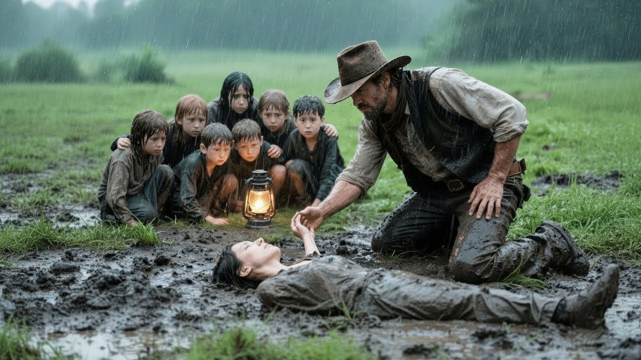 He Found 7 Children Shivering in the Rain — Then Saw Their Mother Collapsing Behind Them