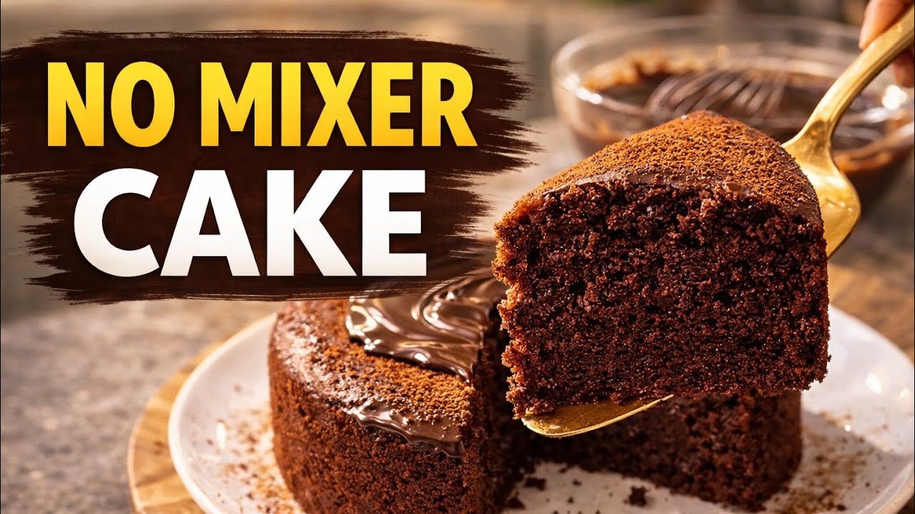 How to Make Soft Chocolate Cake at Home | No Mixer | Beginner Friendly|