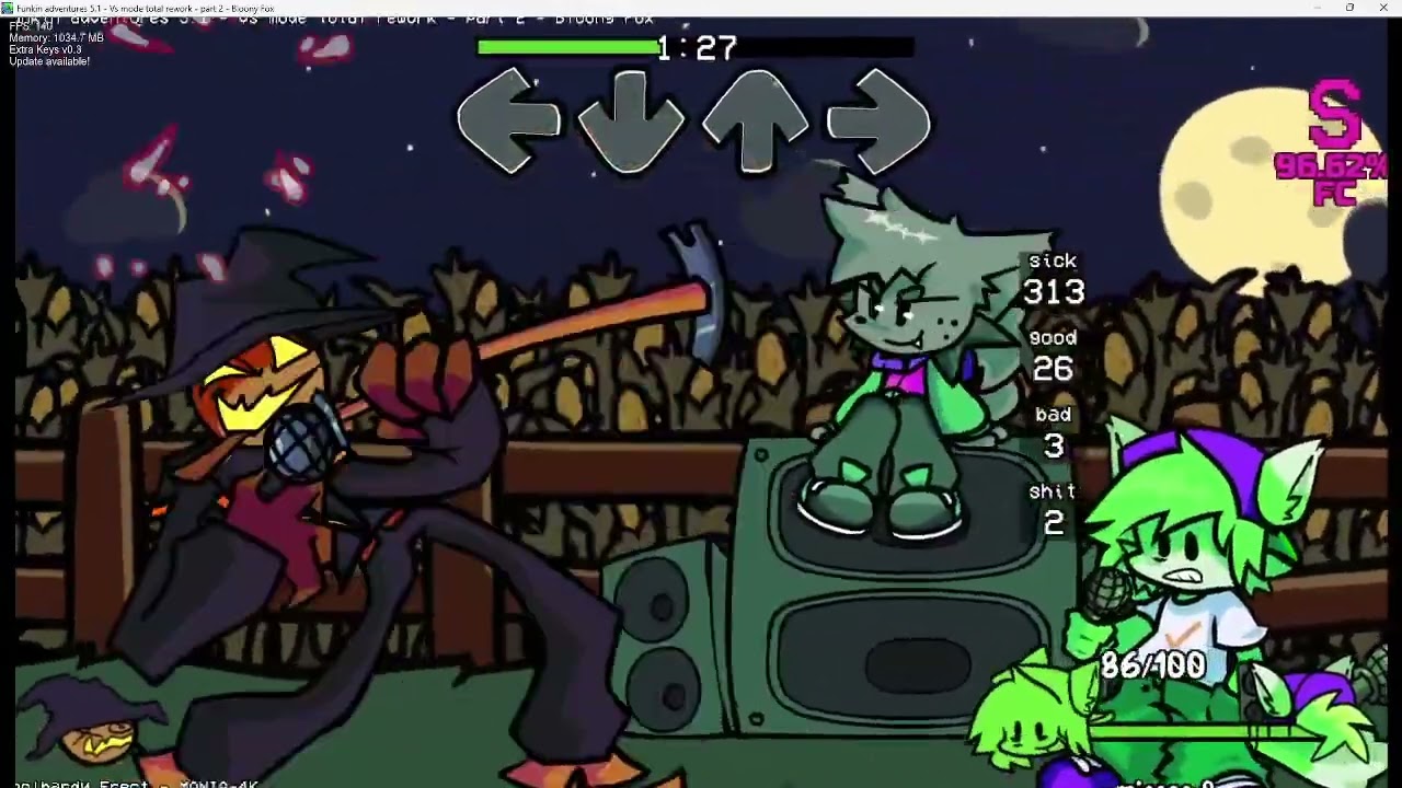 Funkin adventures Foolhardy d side  but keith sings it mania