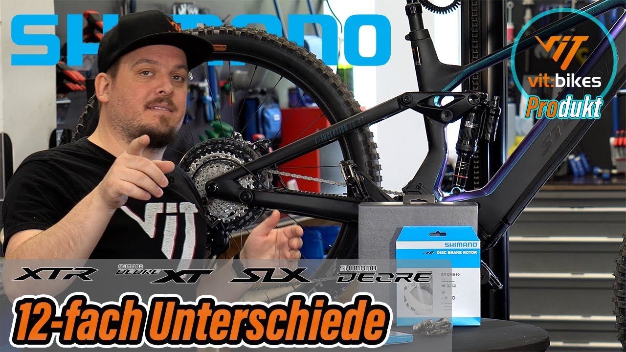 Shimano 12-fach Mountainbike Gruppenunterschiede - Deore, SLX, XT und XTR erklärt